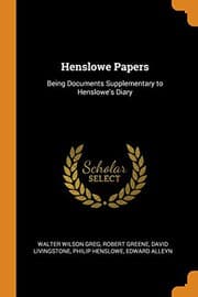 Henslowe Papers from [object Object].