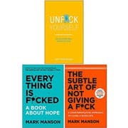 Everything Is Fcked [Hardcover], The Subtle Art of Not Giving a Fck [Hardcover], Unfck Yourself 3 Books Collection Set from [object Object].